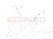PIAGGIO X10 125 4V I.E. Driving mirror/s