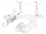 PIAGGIO X10 350 4V I.E. Rear suspension - Shock absorber/s