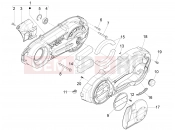 Crankcase cover - Crankcase cooling - Piaggio X10 500 4V I.E. 2012