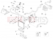 Cooling system - Piaggio X10 500 4V I.E. 2013