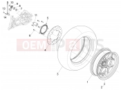 Rear wheel - Piaggio X10 500 4V I.E. 2013