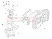 Throttle body - Injector - Induction joint - Piaggio X10 500 4V I.E. 2013