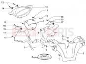 PIAGGIO X8 200 HANDLEBAR COVERINGS