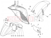 PIAGGIO X8 250 ie Wheel huosing - Mudguard