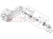 Driven pulley - Piaggio X8 400 ie 2006