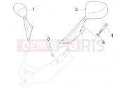 Driving mirror/s - Piaggio X8 400 ie 2006