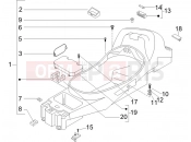Helmet huosing - Undersaddle - Piaggio X8 400 ie 2006