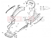 Side cover - Spoiler - Piaggio X8 400 ie 2006