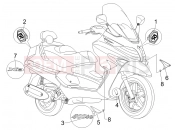 PIAGGIO X8 400 ie Plates - Emblems