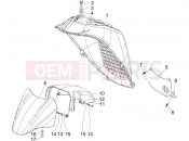 PIAGGIO X8 400 ie Wheel huosing - Mudguard