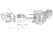PIAGGIO X9 125 Evolution Cylinder-piston-wrist pin, assy