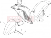 PIAGGIO X9 125 Evolution Wheel huosing - Mudguard