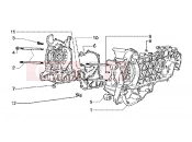 Crankase - Piaggio X9 125 SL