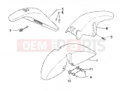 wheel compartment- mudguard - Piaggio X9 125 SL