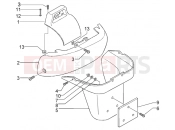 PIAGGIO X9 200 Evolution Rear coverings
