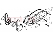 PIAGGIO X9 250 Crankcase cover, clutch side