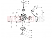 PIAGGIO X9 250 Evolution Carburetor's components