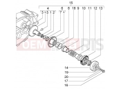 PIAGGIO X9 500 Evolution ABS Driven pulley
