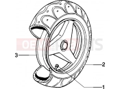 PIAGGIO Zip 50 Rear wheel
