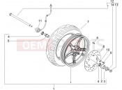 PIAGGIO Zip 100 4T Front wheel