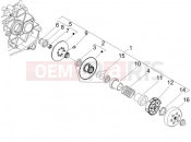 PIAGGIO Zip 100 4T Driven pulley