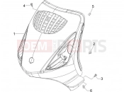 PIAGGIO Zip 100 4T Front shield
