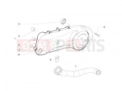 Crankcase cover - Crankcase cooling - Piaggio Zip 50 2T 2010