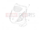 Front shield - Piaggio Zip 50 2T 2010