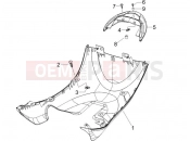 Side cover - Spoiler - Piaggio Zip 50 2T 2010