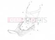 PIAGGIO Zip 50 2T Central cover - Footrests