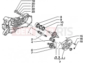 PIAGGIO Rear wheel shaft