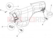 Selectors - Switches - Buttons - Piaggio Zip 50 4T 2010