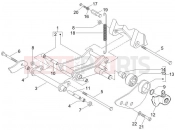 Swinging arm - Piaggio Zip 50 4T 2010