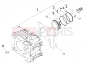 PIAGGIO Zip 50 4T Cylinder-piston-wrist pin unit