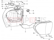 PIAGGIO Zip 50 4T Front glove-box - Knee-guard panel