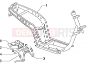 PIAGGIO Zip 50 disc brake Chassis-Central stand