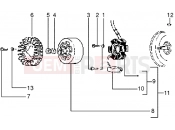 PIAGGIO Zip 50 disc brake Flywheel magneto