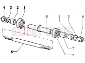 PIAGGIO Zip 50 disc brake Front wheel component parts