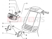 PIAGGIO Zip 50 disc brake Headlamp