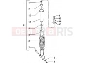 PIAGGIO Zip 50 disc brake Rear shock absorber
