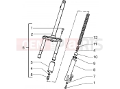 PIAGGIO Zip 50 disc brake Steering column