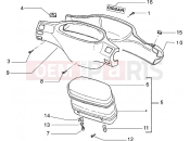 PIAGGIO Speedometers kms.-Handlebar covers