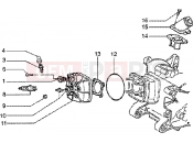 PIAGGIO Zip SP 50 Cylinder head and induction pipe