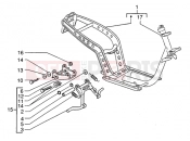 PIAGGIO Zip SP 50 H2O Chassis-Central stand