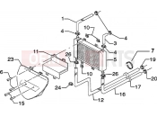 PIAGGIO Zip SP 50 H2O Installation de refroidissement