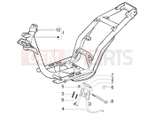 Chasis-central stand - Piaggio Fly 125 4T