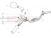 Handlebars component parts - Piaggio Fly 125 4T