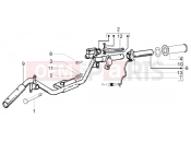 Handlebars component parts - Piaggio Fly 125 4T