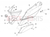 Side panels - Piaggio Fly 125 4T