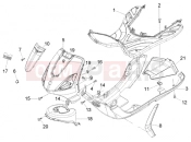 PIAGGIO Fly 50 2T Front shield-foot board-spoiler